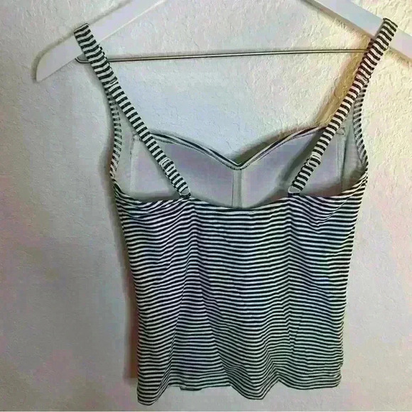 NipTuck Tankini Swim Ahoy Foil Twist Front Two Piece Slimming Ruched Suit Set - Picture 2 of 8